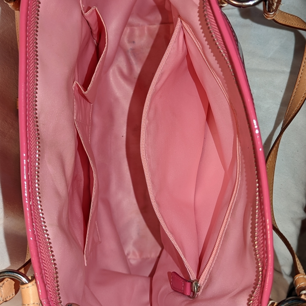 Coach Hot Pink Patent Leather purse - Picture 2 of 6